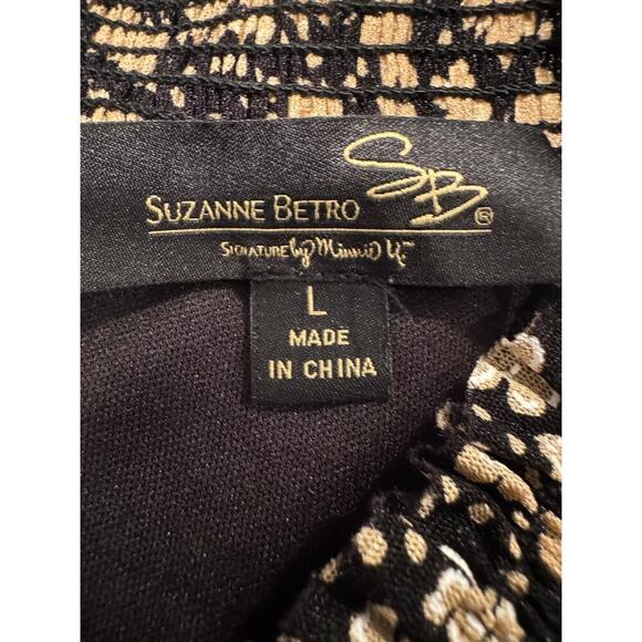 Suzanne Betro Sheer Long Sleeve Button Down Top - Size Large - Picture 7 of 9